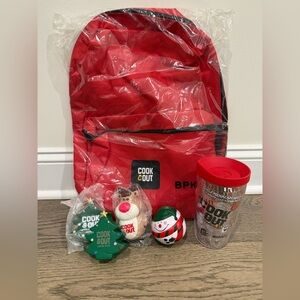 Cookout Lot- backpack, squishy toys, Tervis insulated tumbler